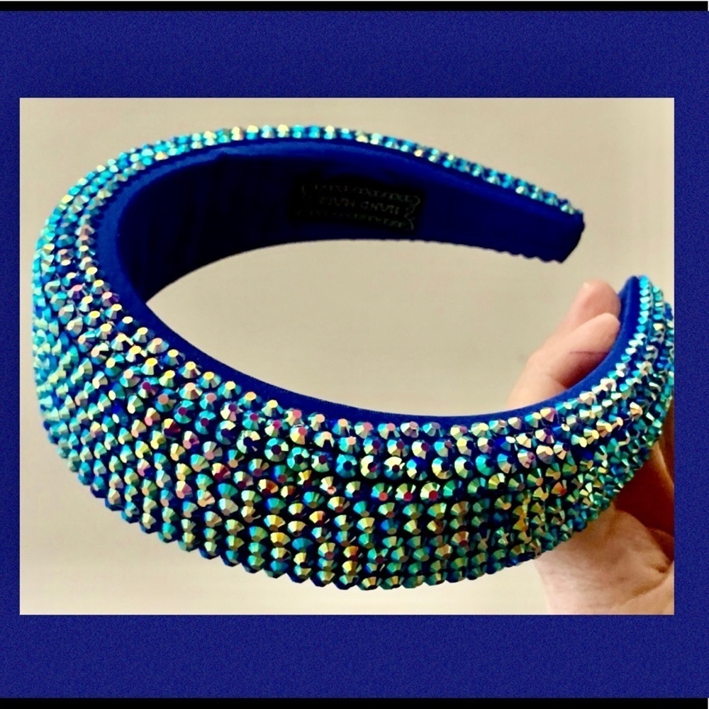 Super Elegant Blue Headband to Enhance your Casual or Night Our Hair look